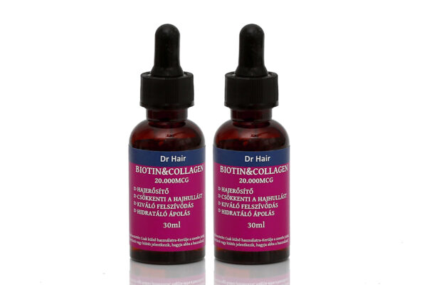 2X30ml Hajerősítő és Hajregeneráló Biotin+Collagen