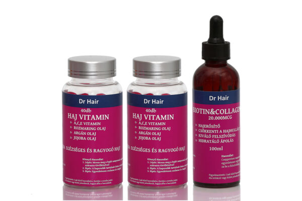 80db Hajregeneráló Hajvitamin +Extra Nagy 100ml Hajerősítő Biotin Collagénnel
